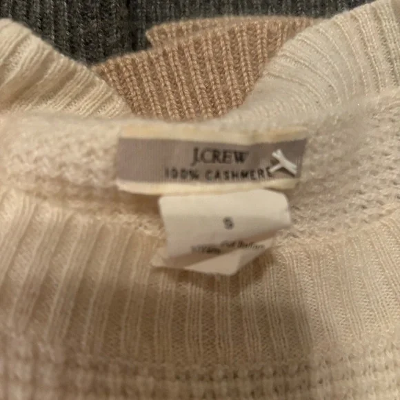 J Crew Cashmere Color Block Sweater - Picture 3 of 3